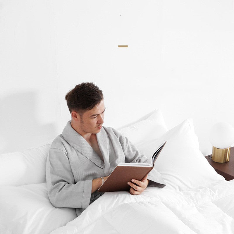 HKM-211219 Four Seasons Air Conditioning Quilt – Cotton, White Duck Down Filling, Multiple Sizes Available