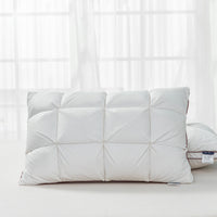 HKM-211347 White Goose Down Pillow, Rectangular Shape, 15.1-20cm Core Height, 100% Cotton Fabric
