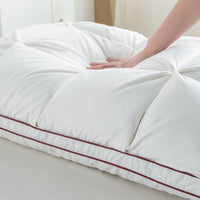 HKM-211347 White Goose Down Pillow, Rectangular Shape, 15.1-20cm Core Height, 100% Cotton Fabric