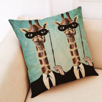 HKM-211603 Cartoon and Anime Printed Cotton-Linen Pillowcase, 45x45 cm for Various Spaces