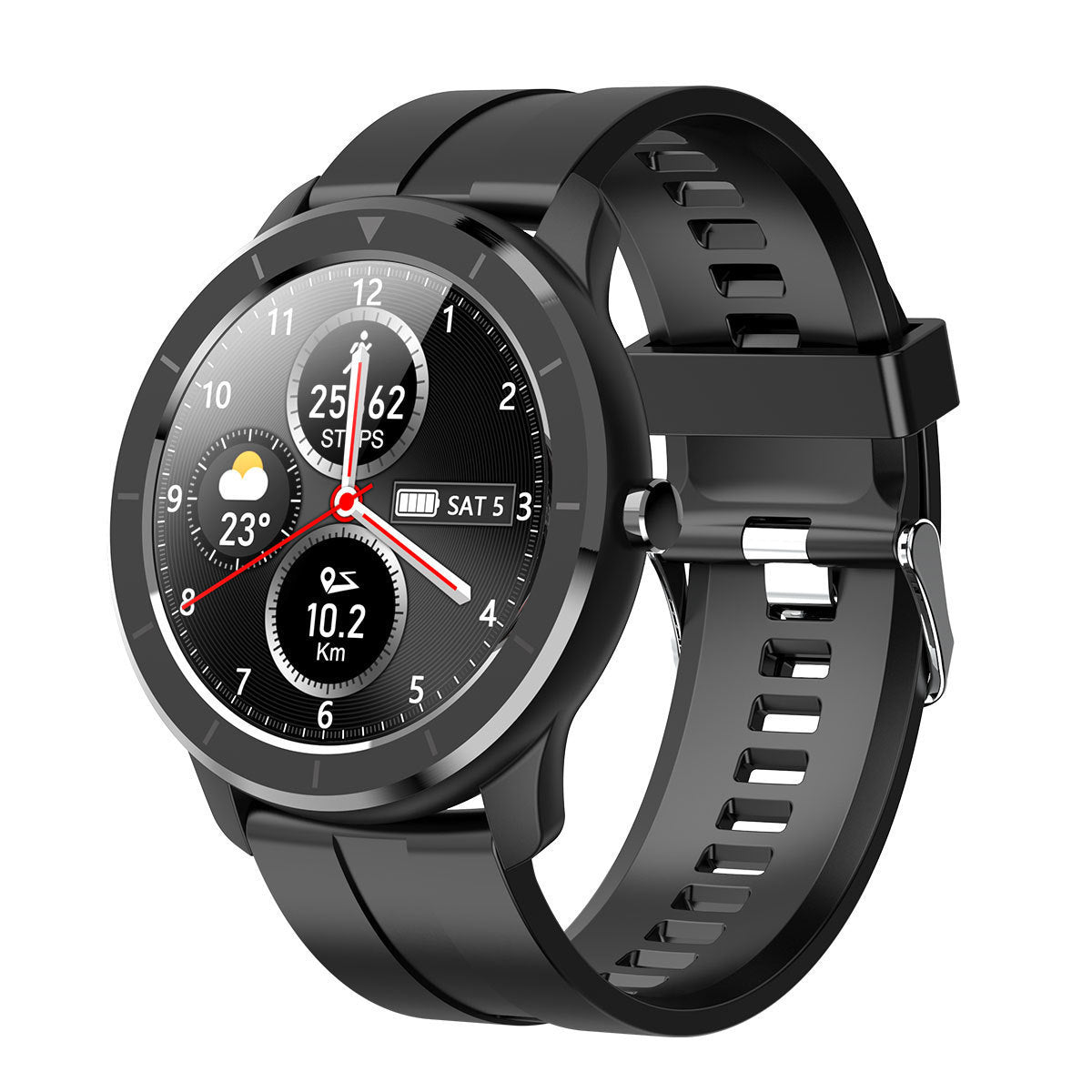 HKM-211731 Fitness Tracker Smart Bracelet with Heart Rate, Blood Pressure, and Body Temperature Monitoring