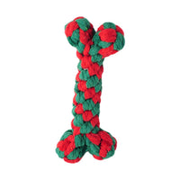 HKM-211859 Durable Cotton Rope Dog Toy - Knot Design for Teeth Cleaning Fun