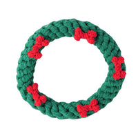 HKM-211859 Durable Cotton Rope Dog Toy - Knot Design for Teeth Cleaning Fun
