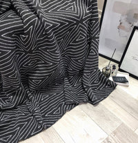 HKM-211987 Nordic Knitted Woollen Acrylic Blanket 130 cm x 170 cm