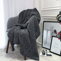 HKM-211987 Nordic Knitted Woollen Acrylic Blanket 130 cm x 170 cm