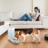 HKM-212243 Automatic 1Gal Gravity Pet Water Dispenser with 3.5L Capacity for Cats and Dogs