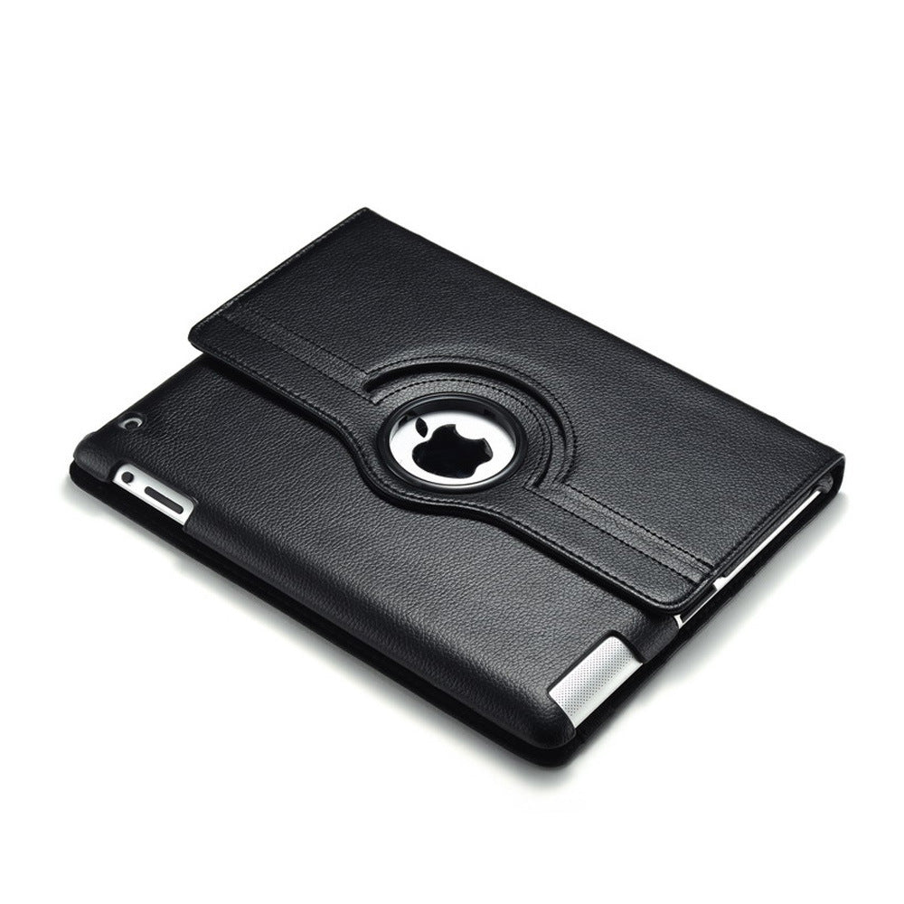 HKM-212243 PU Leather Rotating Case for iPad 2, 3, 4 - Sleek and Functional Design