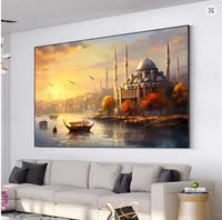 HKM-212307 Frameless Canvas Decorative Painting for Living Room - Multiple Sizes Available
