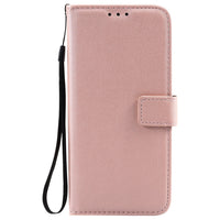HKM-212307 Solid Color Leather Flip Card Holder Case for iPhone - Shockproof, Heat Dissipating, Anti-Wear Design in Various Colors
