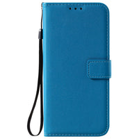 HKM-212307 Solid Color Leather Flip Card Holder Case for iPhone - Shockproof, Heat Dissipating, Anti-Wear Design in Various Colors