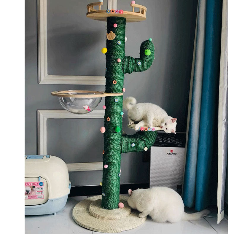HKM-212371 Cactus Cat Climbing Frame DIY Material Kits and Finished Options in Multiple Sizes