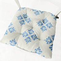 HKM-212435 Floral-Patterned Cotton Linen Chair Cushion in Round and Square Shapes with Polyester Fiber Filling