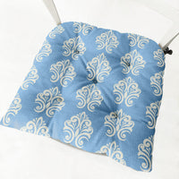 HKM-212435 Floral-Patterned Cotton Linen Chair Cushion in Round and Square Shapes with Polyester Fiber Filling