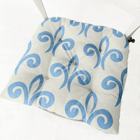HKM-212435 Floral-Patterned Cotton Linen Chair Cushion in Round and Square Shapes with Polyester Fiber Filling