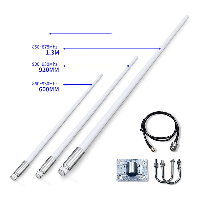 HKM-212563 High-Gain Fiberglass Antenna, 5dBi, 860-930MHz, 50Ω Impedance, Low SWR, 5V Output