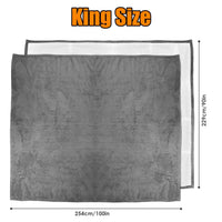 HKM-212691 Electric King Size Fleece Blanket with Dual Controllers, 10 Heat Levels, Auto Shut-Off, Machine Washable