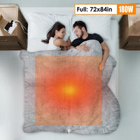 HKM-212691 Electric King Size Fleece Blanket with Dual Controllers, 10 Heat Levels, Auto Shut-Off, Machine Washable