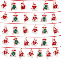 HKM-212819 Christmas Hanging Gift Bag - Felt Calendar Design, 11x16cm, OPP Packaged