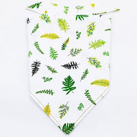 HKM-213075 Fruit Green Leaf Cotton Pet Scarf and Drool Towel for Dogs and Cats - Small and Large Sizes Available