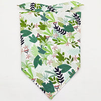 HKM-213075 Fruit Green Leaf Cotton Pet Scarf and Drool Towel for Dogs and Cats - Small and Large Sizes Available