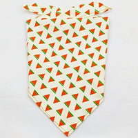 HKM-213075 Fruit Green Leaf Cotton Pet Scarf and Drool Towel for Dogs and Cats - Small and Large Sizes Available