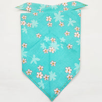 HKM-213075 Fruit Green Leaf Cotton Pet Scarf and Drool Towel for Dogs and Cats - Small and Large Sizes Available