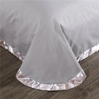 HKM-213139 Elegant Four-Piece Jacquard Bedding Set in Polyester Fiber - Quilt Cover, Sheets, and Pillowcases