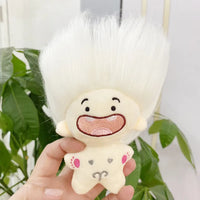 HKM-213203 Colorful Zodiac Signs Mini Plush Keychains - Creative Long Hair Stuffed Dolls for Kids