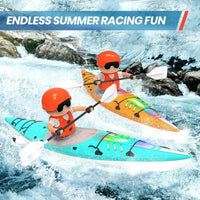 HKM-213331 Paddle Kayak RC Boat for Kids - 2.4G Remote Control, 50M Range, Outdoor Fun