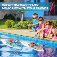 HKM-213331 Paddle Kayak RC Boat for Kids - 2.4G Remote Control, 50M Range, Outdoor Fun