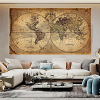 HKM-213459 Canvas Earth Painting for Living Room Decoration - Multiple Sizes Available