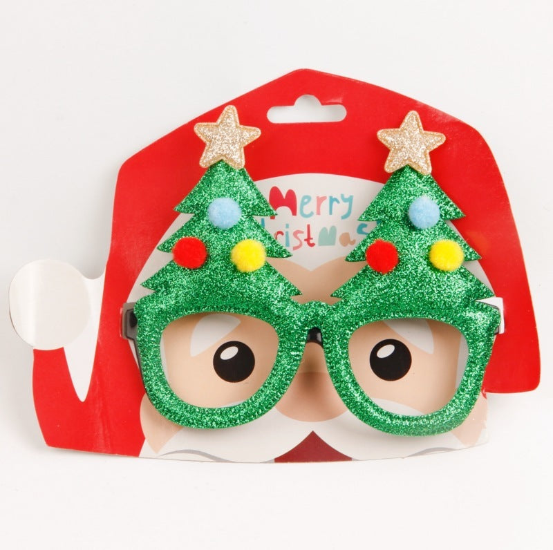 HKM-213651 Dance Party Christmas Decoration Glasses - Fun Plastic Eyewear Prop