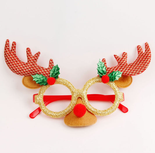 HKM-213651 Dance Party Christmas Decoration Glasses - Fun Plastic Eyewear Prop