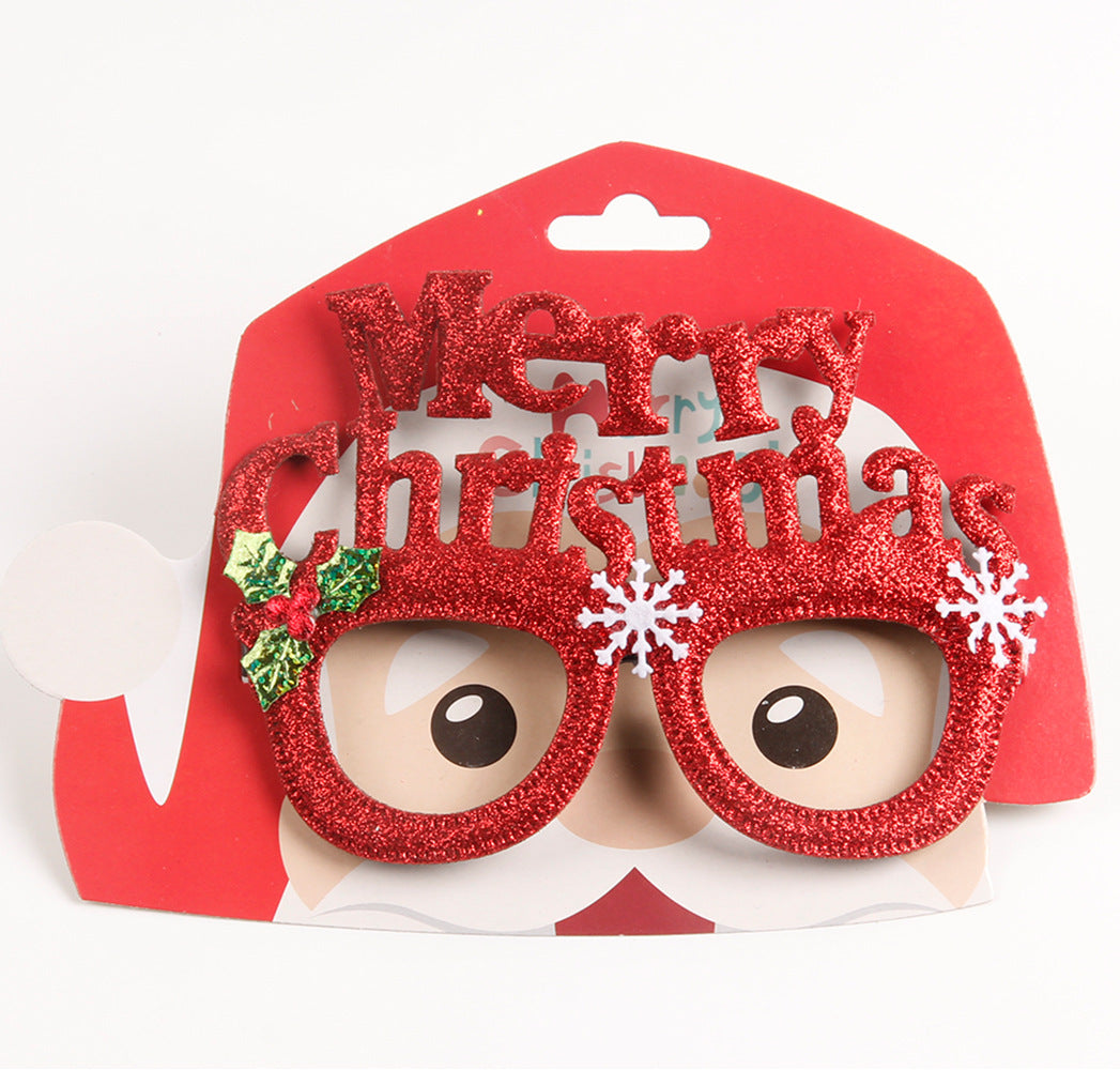 HKM-213651 Dance Party Christmas Decoration Glasses - Fun Plastic Eyewear Prop