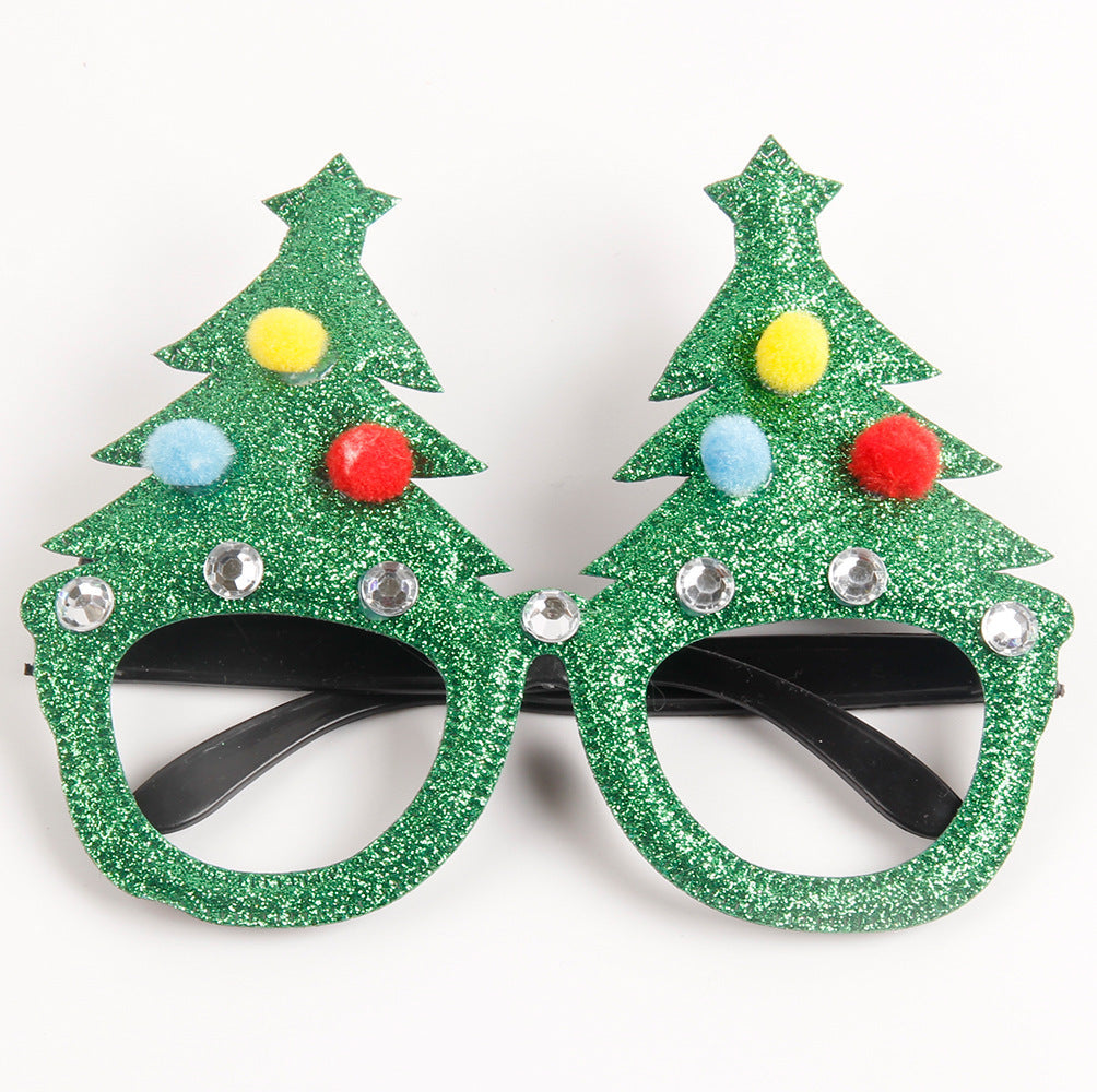 HKM-213651 Dance Party Christmas Decoration Glasses - Fun Plastic Eyewear Prop
