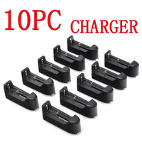 HKM-213715 10-Pack Li-ion Battery Charger with US Plug - Fast, Safe, and Portable Charging Solution