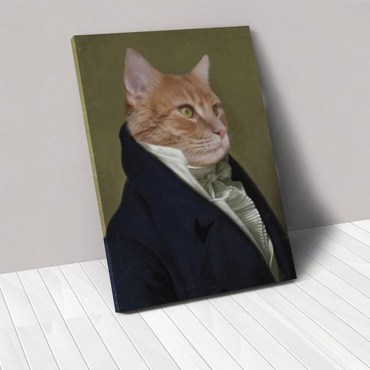 HKM-213715 Custom Canvas Pet Portrait - Modern Frameless Rectangle Artwork