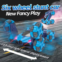 HKM-213779 360° Rotating 6WD RC Stunt Car with Lights - Remote Control Electric Truck for Kids Ages 5 and Up