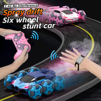 HKM-213779 360° Rotating 6WD RC Stunt Car with Lights - Remote Control Electric Truck for Kids Ages 5 and Up
