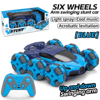 HKM-213779 360° Rotating 6WD RC Stunt Car with Lights - Remote Control Electric Truck for Kids Ages 5 and Up
