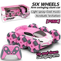 HKM-213779 360° Rotating 6WD RC Stunt Car with Lights - Remote Control Electric Truck for Kids Ages 5 and Up