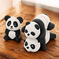 HKM-213843 Charming Panda Figurine with Traditional Chinese Design for Home Decor and Gift Giving