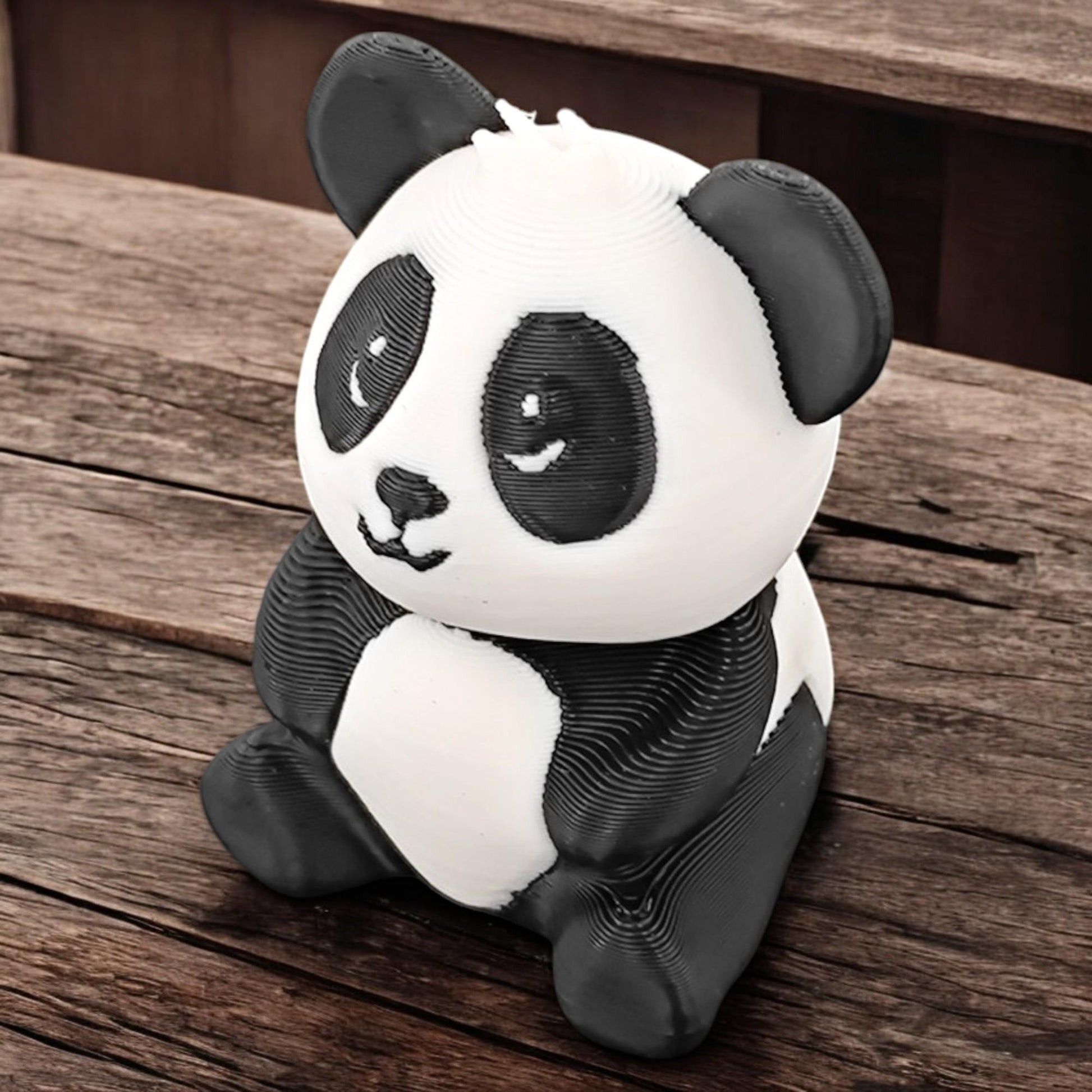 HKM-213843 Charming Panda Figurine with Traditional Chinese Design for Home Decor and Gift Giving