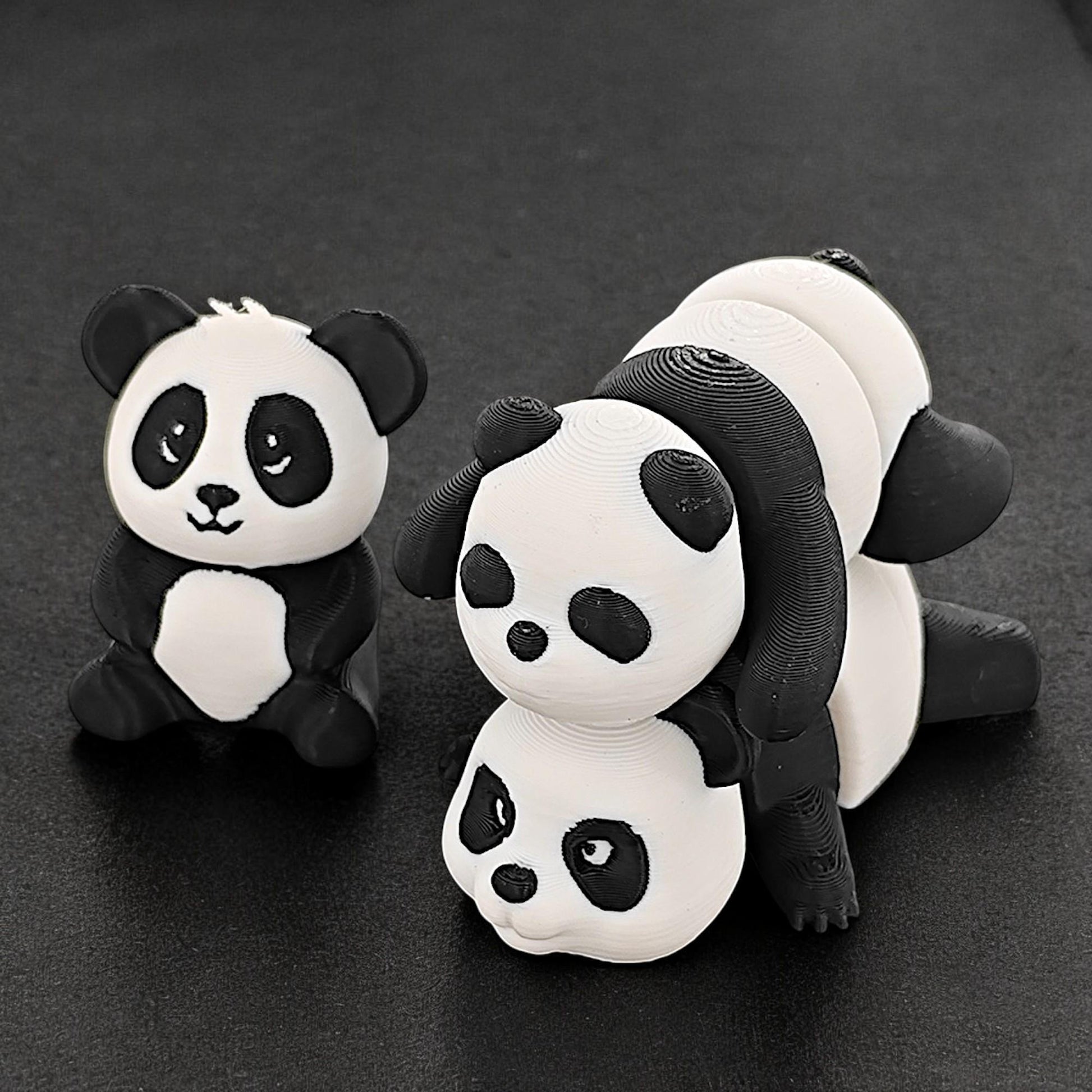 HKM-213843 Charming Panda Figurine with Traditional Chinese Design for Home Decor and Gift Giving