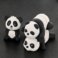 HKM-213843 Charming Panda Figurine with Traditional Chinese Design for Home Decor and Gift Giving