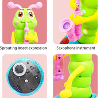 HKM-214163 Electric Dancing Caterpillar Toy with Light and Music for Infants and Toddlers, Ages 0-4 Years