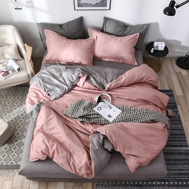 HKM-214291 Diamond Velvet Bed Sheet Set with Chitin and Ramie Quilt - 4 Piece Bedding Collection