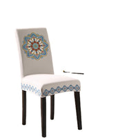 HKM-214419 Elegant Embroidered Dining Chair Covers – Plant & Flower Patterns, Various Colors and Sizes