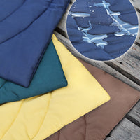 HKM-214547 Waterproof Foldable Dog Mattress in Yellow, Green, Brown, and Blue