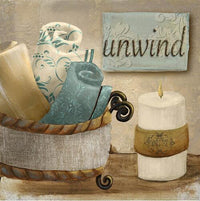 HKM-214611 Modern Retro Bathroom Canvas Wall Art - Decorative Landscape & Character Designs, Frameless Sizes Available